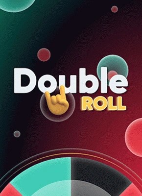 Double Roll slot logo by Turbo Games at Dazard Casino
