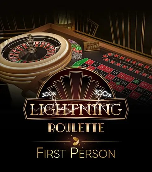 First Person Lightning Roulette logo by Evolution at Dazard Casino