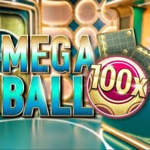 Live Dealer logo of Mega Ball 100x from Evolution at Dazard Casino