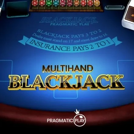Multihand Blackjack slot logo by Pragmatic Play at Dazard Casino