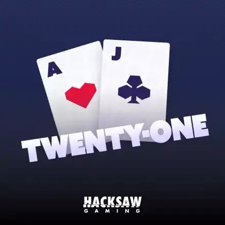 Table Games logo of Twenty-One from Hacksaw Gaming at Dazard Casino